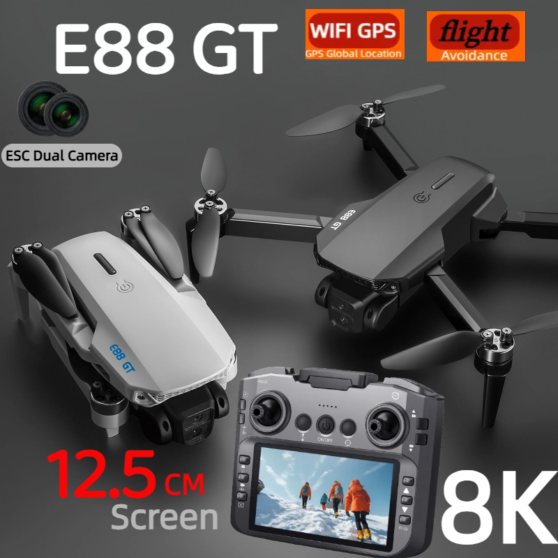 Jjrc Drone X12 - E88GT Drone 8K Profesional HD 360