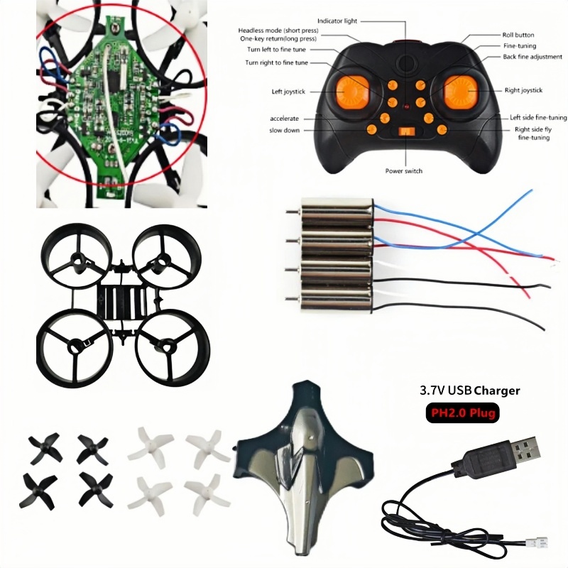 Drone Battery Adapter - Kit Completo de Dron DIY 2.4G