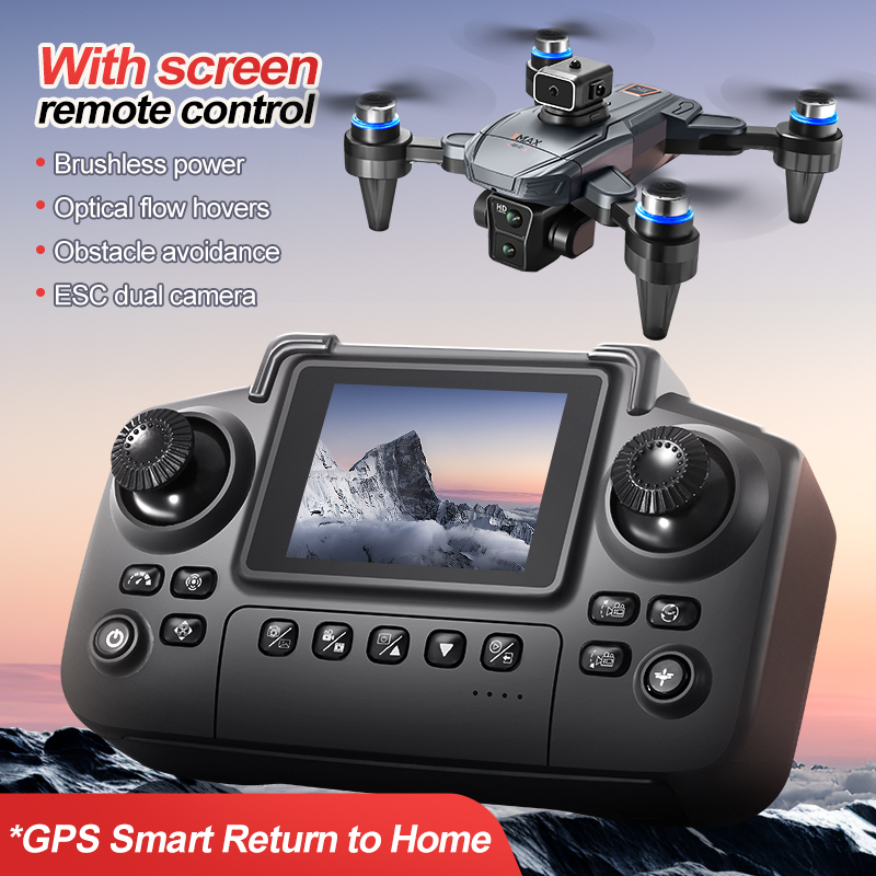Dron GPS RC con pantalla 4K pr - Drone Controller Screen reseña y precio