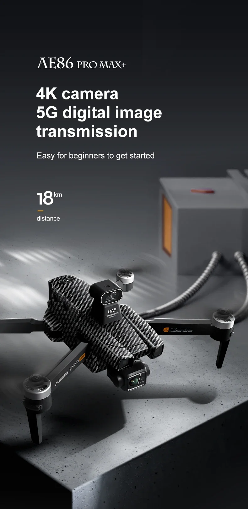 AE86drone de alta gama con cám - Jjrc Drone X12 reseña y precio